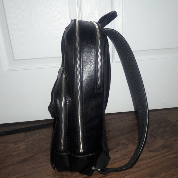 Fossil Black Leather Backpack (rarely used)